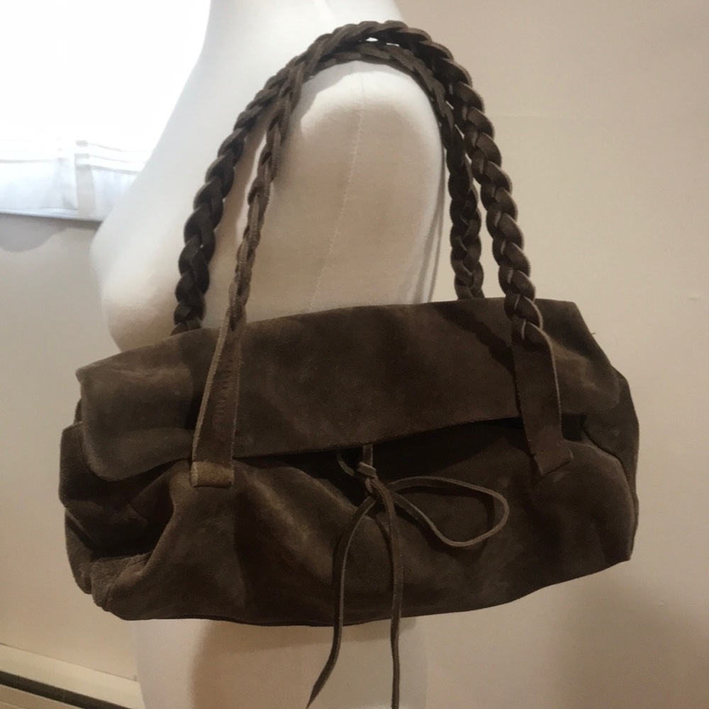Miu Miu Italian made suede bag.